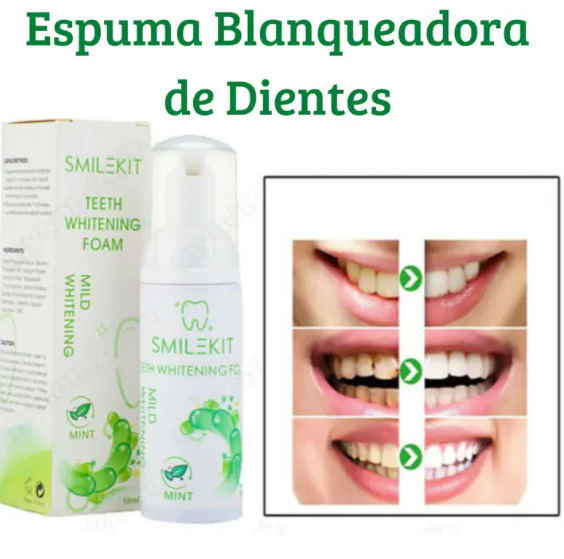 2x1 Smilekit Espuma de dientes blanqueadora intensiva