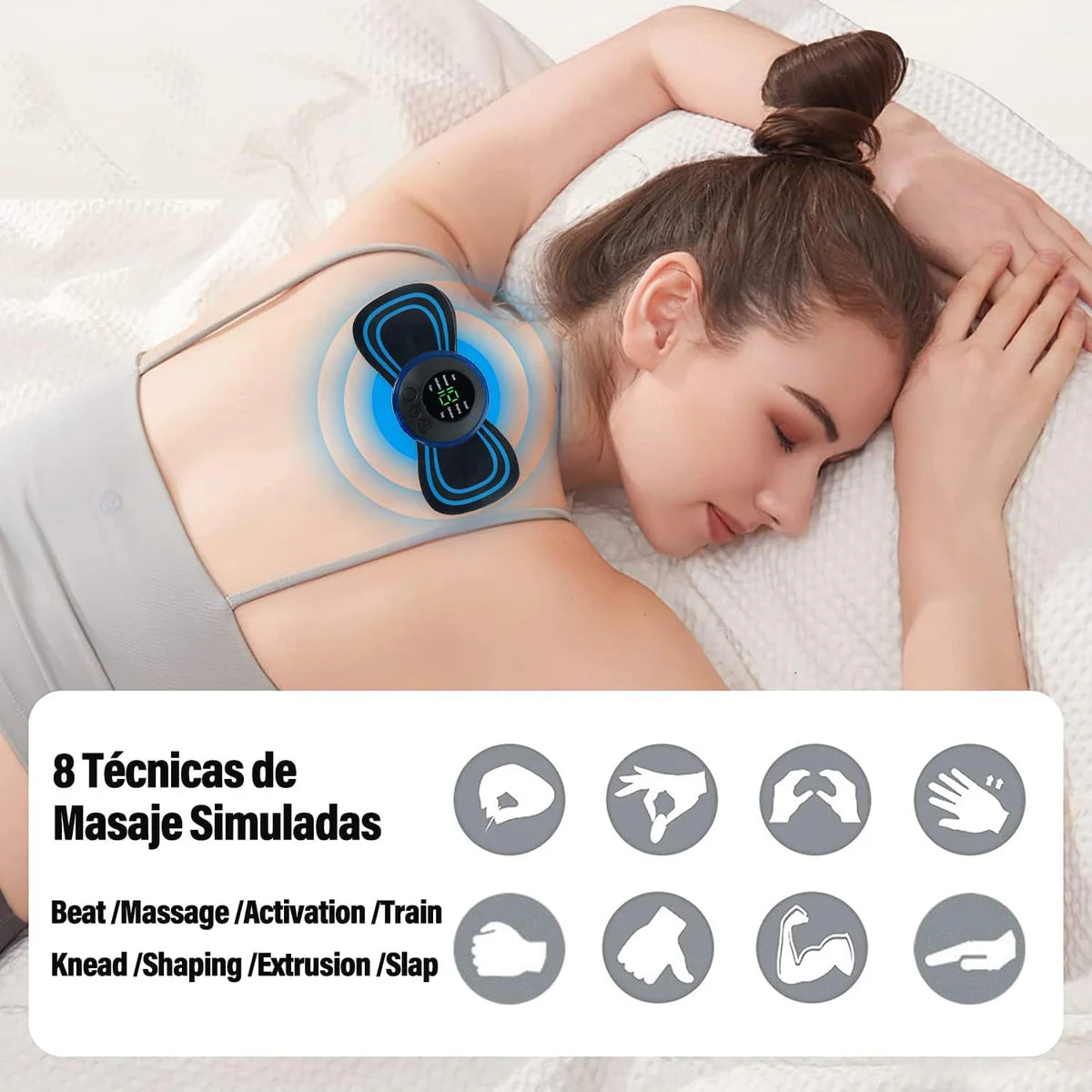 2 x 1 MINI PARCHE MASAJEADOR ELECTRICO CORPORA